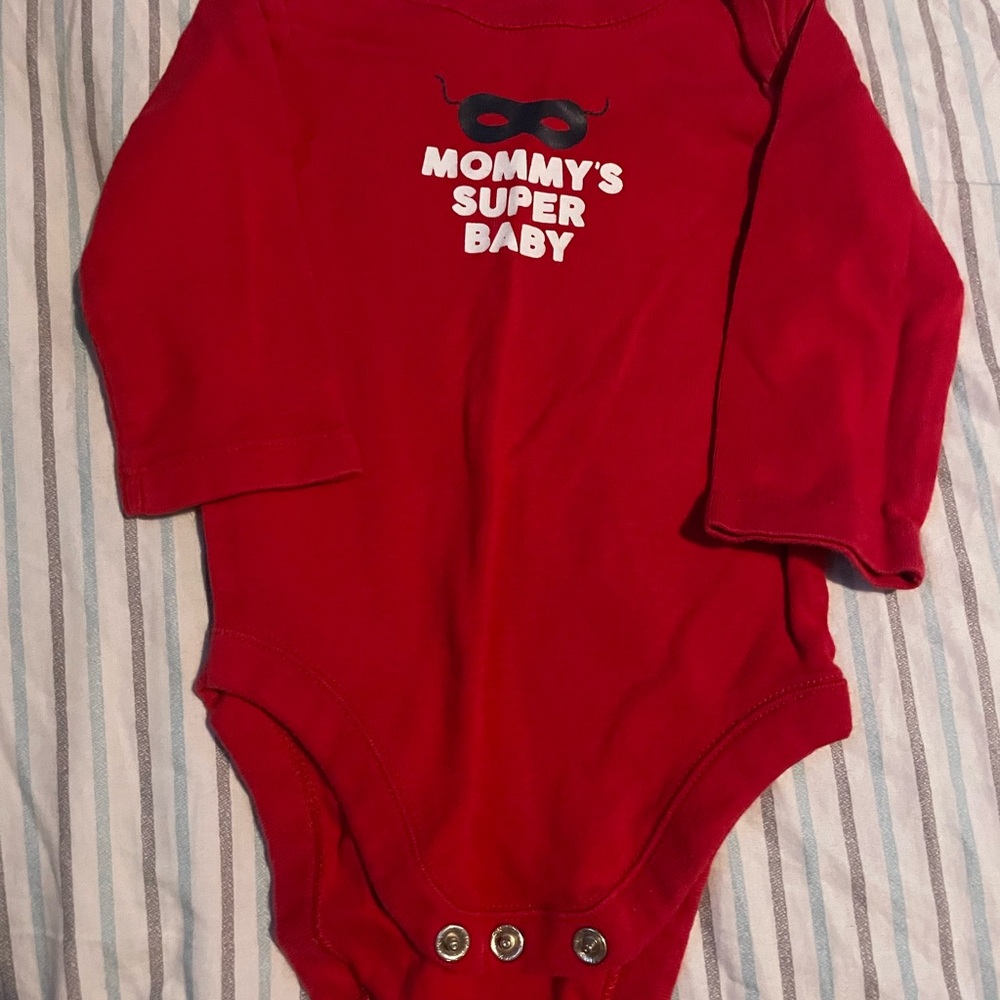 The Children's Place Red Bodysuit - Mommy's Super Baby
